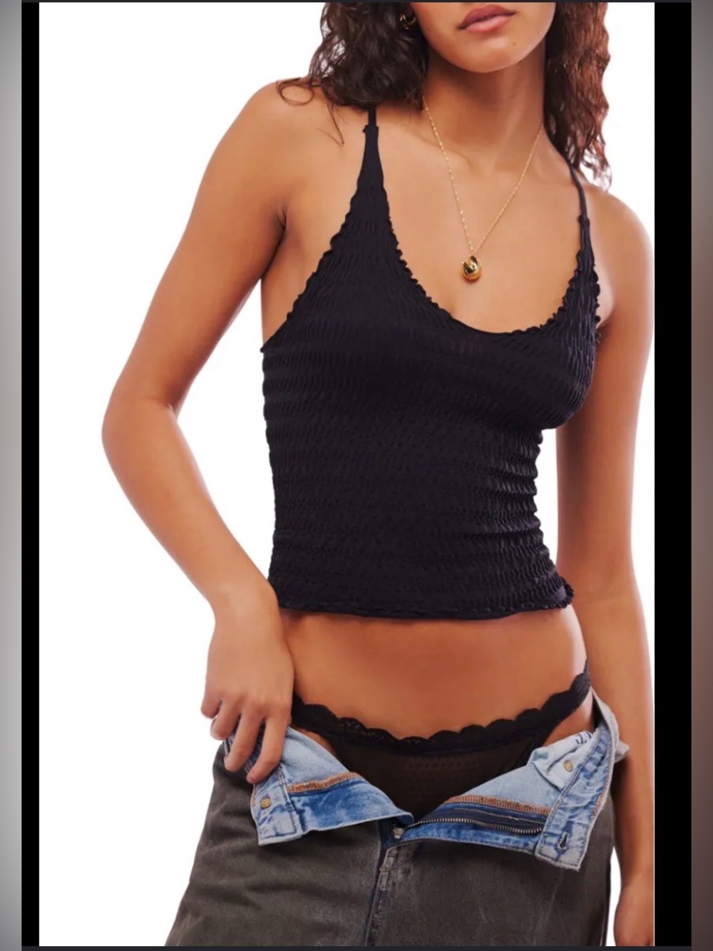 Free People Intimately Pucker Up Seamless Camisole